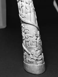 Carved tusk
