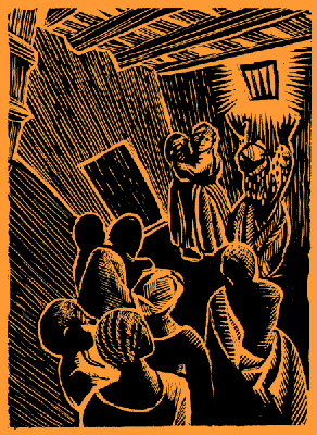 People in a fort